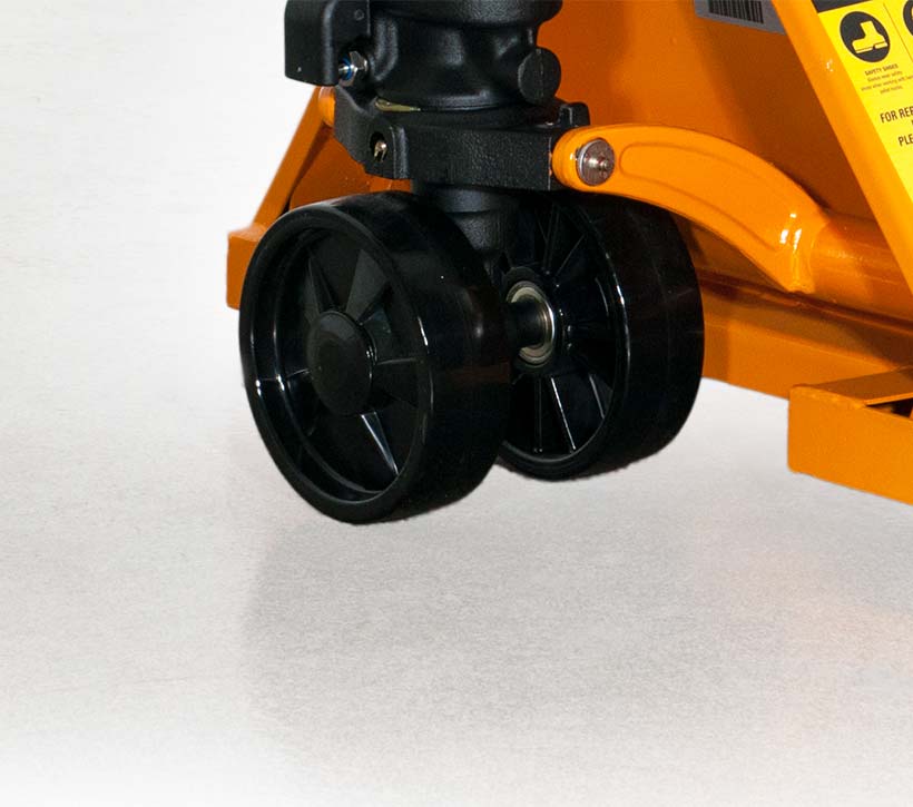 Lift-Rite LCR Series standard hand pallet jack trucks with non-marking wheels